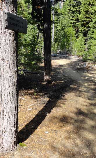 The end of the trial is only a half mile away, Behind: two backpacking buddies, Lane and myself.