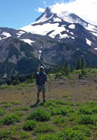 A view from the PCT, Behind: Jefferson Park