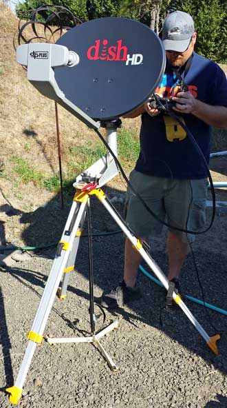 Kyle sets up the new DISH satellite TV receiver