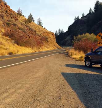 Eastern Oregon, either wide open country or narrow canyons