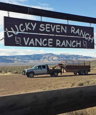 One of the many remote ranches, Behind: camped in the Winner's Casino Parking lot, Winnemucca