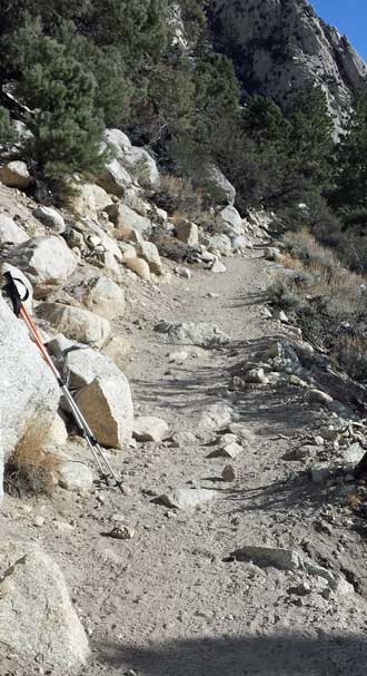Where the trail begins, Behind: trail map