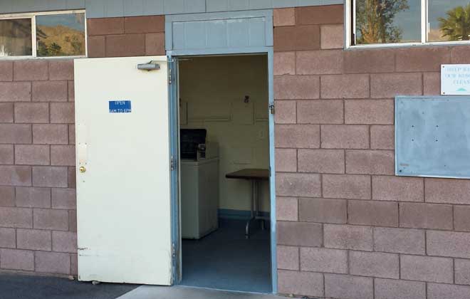 Small laundry room at Katherine Landing