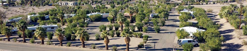 Our campground from a nearby trail