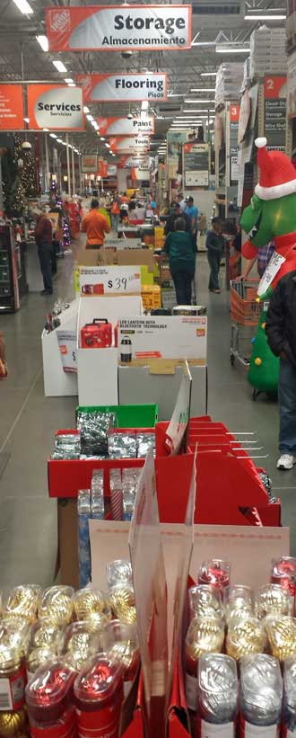 Black Friday rush at Home Depot