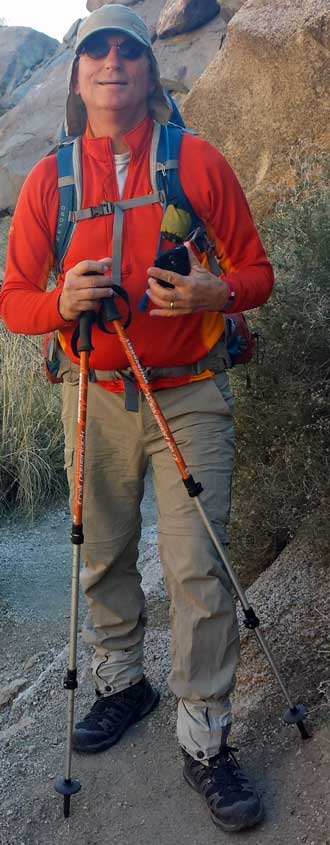 About to climb the canyon side to get around a bolder, Behind: Around the bolder and on my way into the canyon