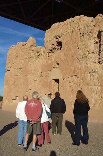 We learn of the significance of the holes in the wall to match the sun and moon to mark time