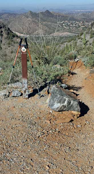 The trails are steep and rocky