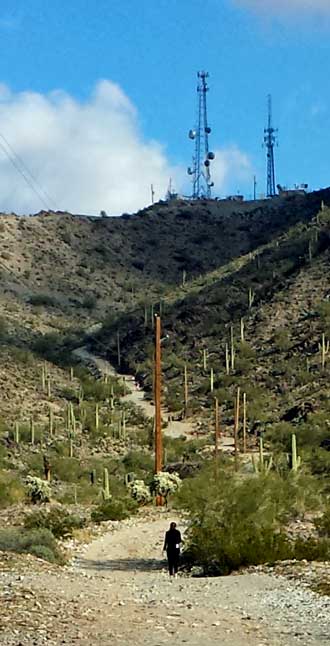 Cell tower hike on Casa Grande  Mountain