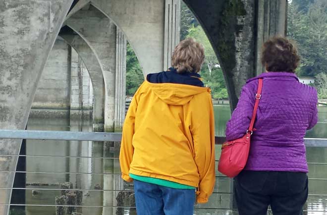 The bridge across the Siuslaw River in Florence