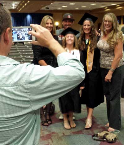 Pinning ceremony for Brook