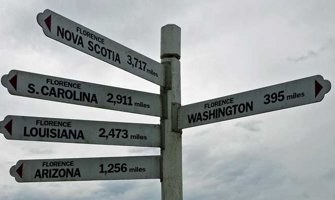 Florence, Oregon is a destination for dunes, click to see the backside of the dunes