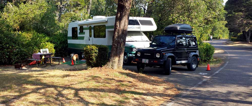 Waxmyrtle Campground near Florence, Oregon