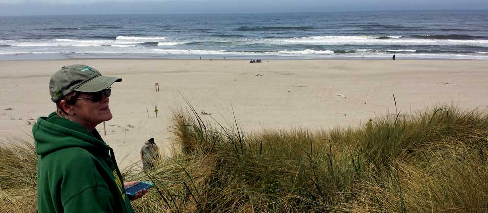 Walking to the beach/dunes