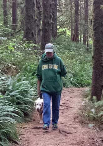 Our final hike on the coast, into the Hemlock forest