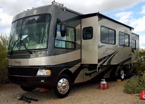 Parked for a month at Desert Trails RV Park, Tucson, AZ