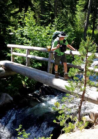 Our only bridge on the trail