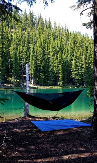 My campsite at Rockpile Lake