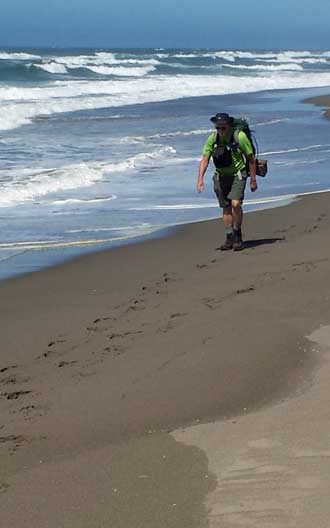 Solid sand and beautiful cloudless skies on the first day