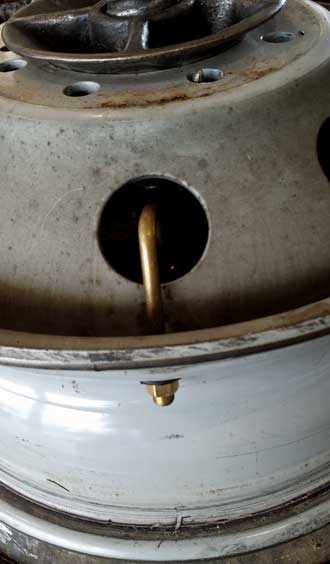 New valve stems installed