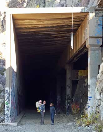 Entrance to the first tunnel