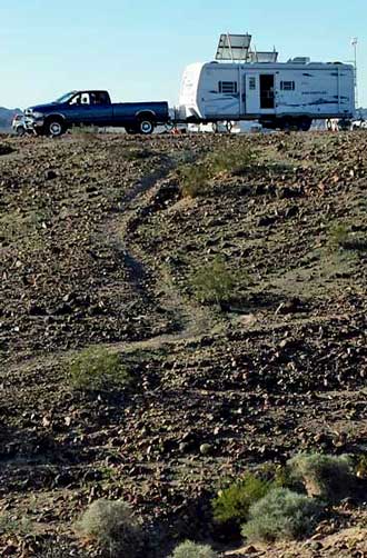 Boondocked in 2014 at the Imperial Dam LTVA