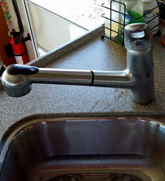 Old faucet to be replaced