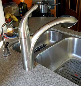 New faucet installed
