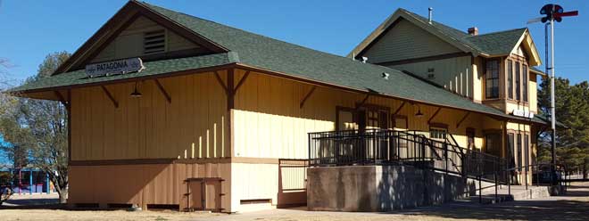 Patagonia, Arizona historic railroad station, now the city hall