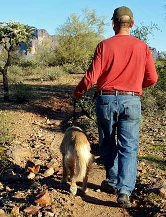 Hiking behind the Elks Club