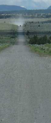 21.5 miles of gravel road to our campground