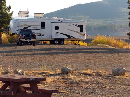 Boondocking at Boca Reservoir, October 2009