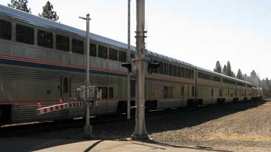 Train 5 leaves us in the middle of the street in Colfax