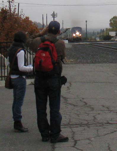 Yikes! The train is rolling into Truckee