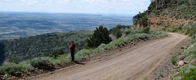 A view to the west, typical Steens Mountain road