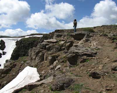 Dale taking panoramic photos of Kieger Gorge