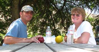 Our picnic next to the Owyhee