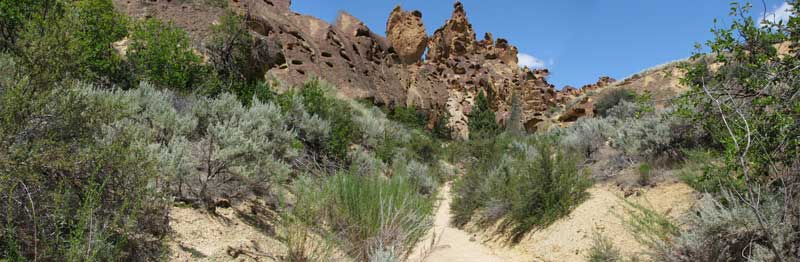 A broader view of the gulch