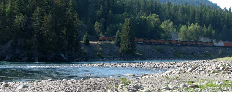 Confluence of the Yaak and Kootenai Rivers