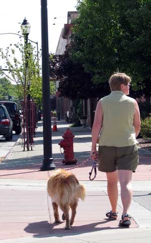 Walking the downtown streets of Kalispell