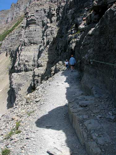 Gwen tests the trail