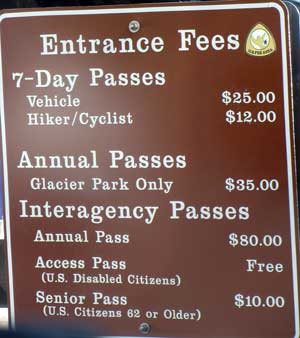 Fees to use the park