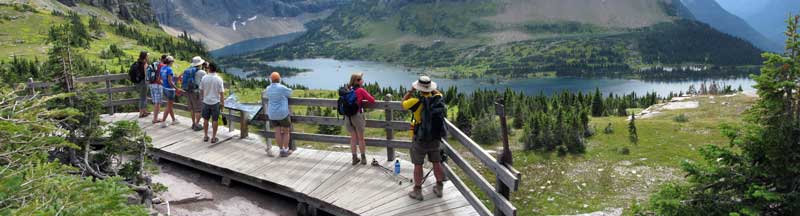 The destination, Hidden Lake Overlook