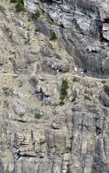 What the Highline Trail looks like from the gound