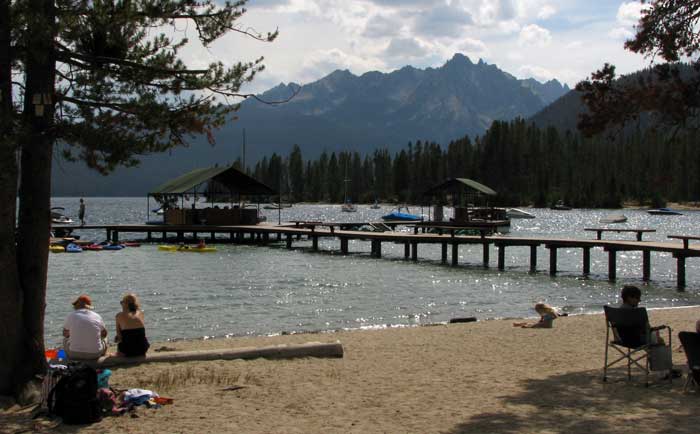 Redfish Lake from the Lodge