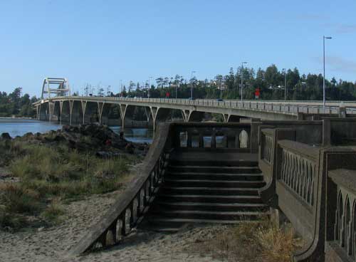 Alsea Bay Bridge at Waldport, Oregon