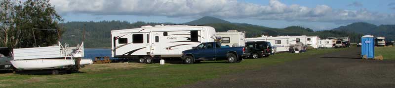 McKinley's Marina and RV Park Dry Dock area