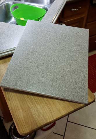 Adding a Corian countertop