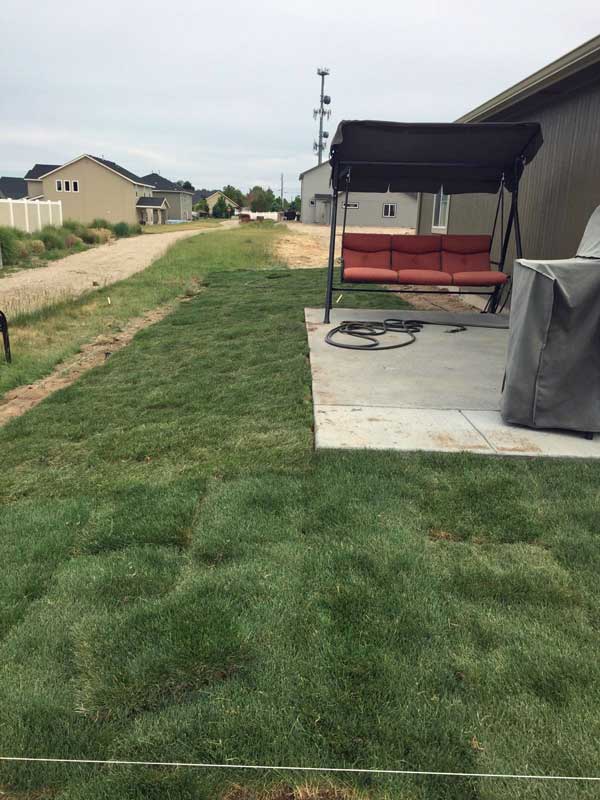 The finished look of the lawn