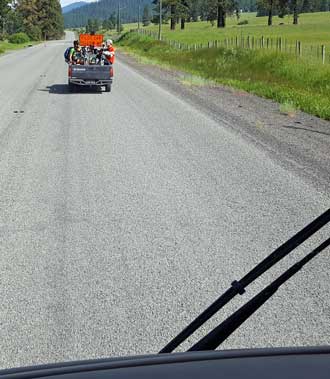 Lots of roadwork on Highway 95